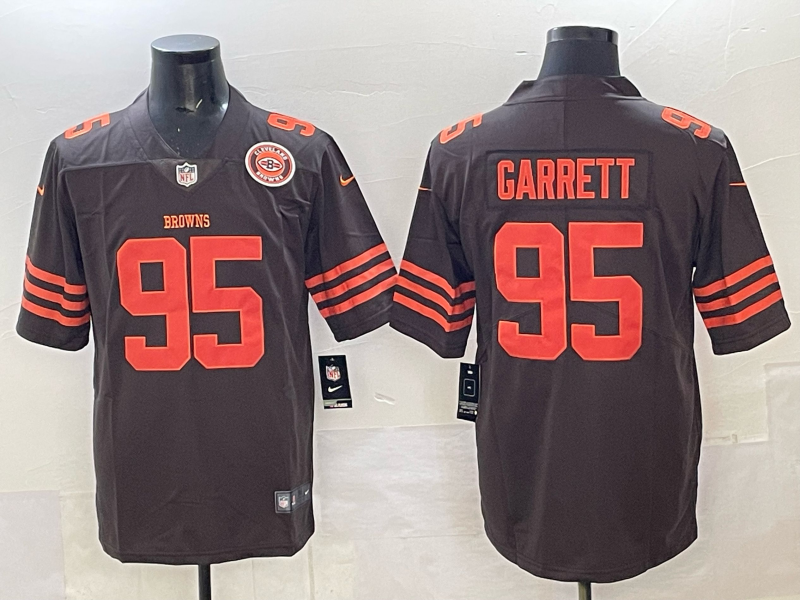Men 2025 Cleveland Browns #95 Garrett brown Nike Limited NFL Jersey 00111